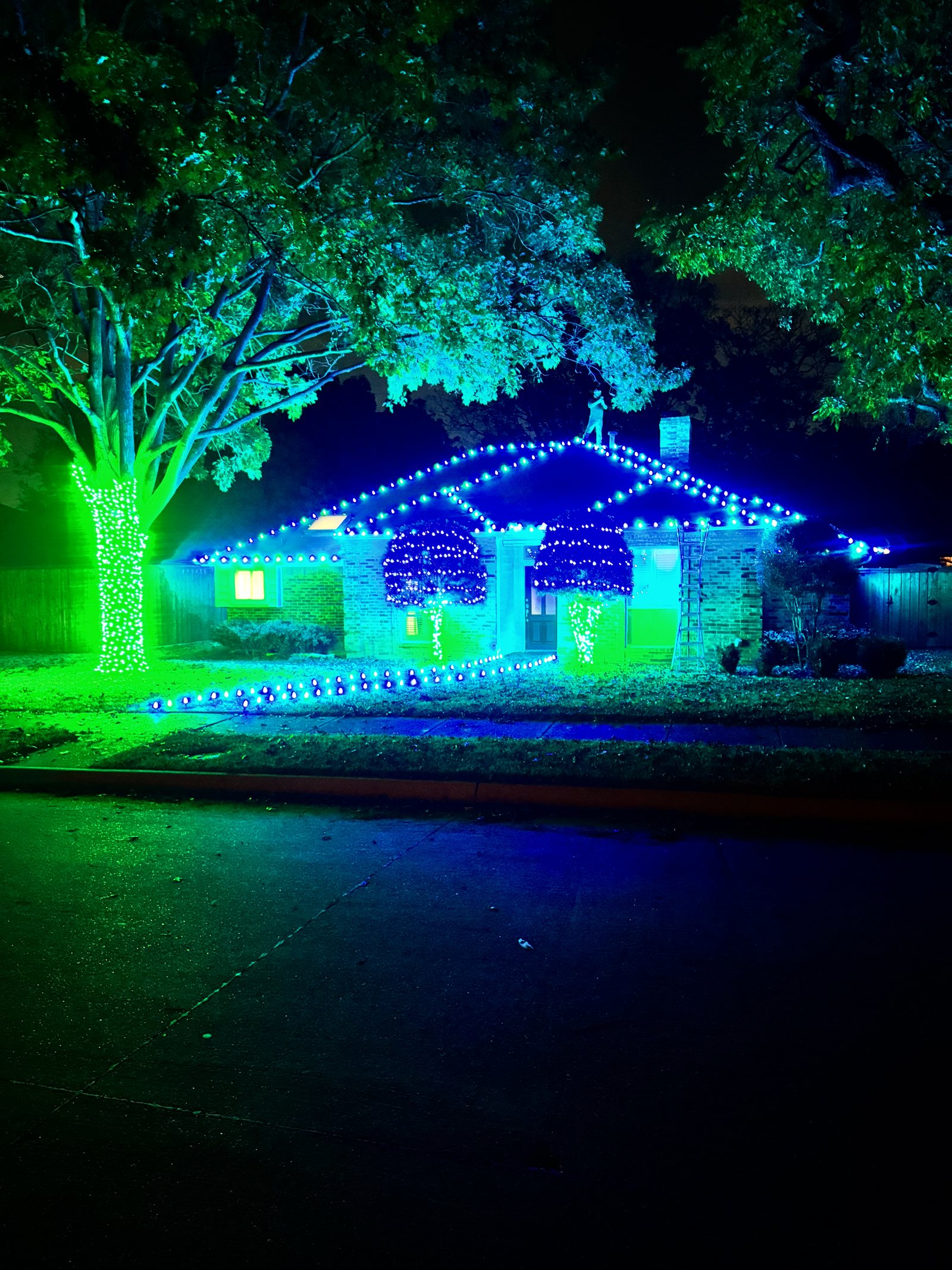 Christmas light installation Dallas TX Tudor brick home Christmas light installation Dallas TX Tudor brick home